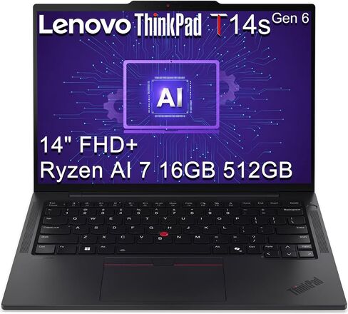 Lenovo ThinkPad T14 S Gen 6, AMD Ryzen AI 7 PRO 350, 16GB DDR5, 512GB SSD in Kuwait