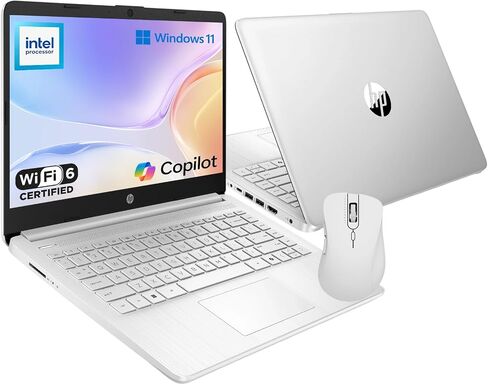 HP 14" Student Laptop, Intel N150 Processor (Up to 3.6GHz), 128GB Storage in Kuwait