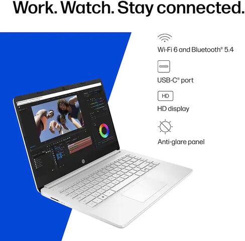 HP 14" Student Laptop, Intel N150 Processor (Up to 3.6GHz), 128GB Storage in Kuwait