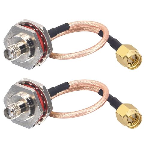 Waterproof SMA Extension Cable SMA Male to SMA Female Cable, 2-Pack in Kuwait