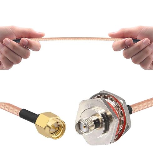 Waterproof SMA Extension Cable SMA Male to SMA Female Cable, 2-Pack in Kuwait