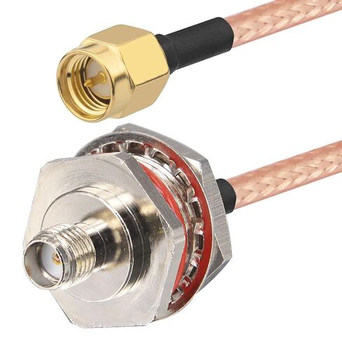 Waterproof SMA Extension Cable SMA Male to SMA Female Cable, 2-Pack in Kuwait