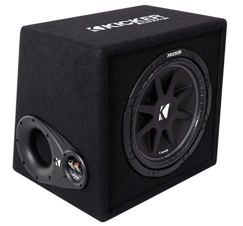 Kicker Comp 12 Loaded Sub Box with 800W Amp and Wiring Kit - Harmony Audio in Kuwait