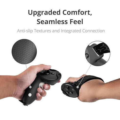 BOBOVR M3 Head Strap and G3 Controller Grips Cover Combo, Compatible with Quest 3/3S in Kuwait