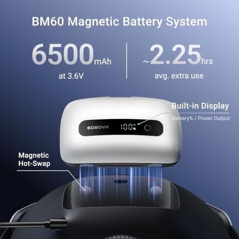 BOBOVR M3 Head Strap Dual Battery and Charging Dock Combo ，Compatible with Quest 3/3S in Kuwait