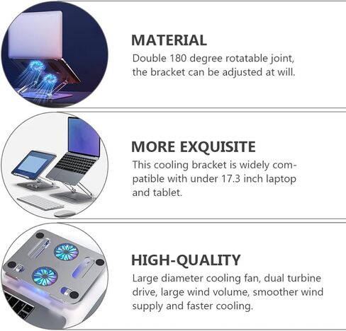Notebook Cooler Stand for 17.3 Inch Laptops and Tablets in Kuwait