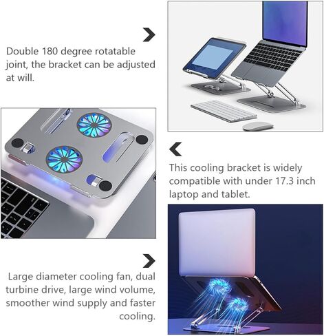 Notebook Cooler Stand for 17.3 Inch Laptops and Tablets in Kuwait