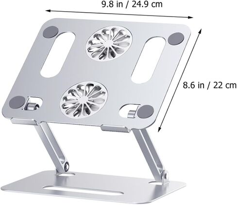 17.3 Inch Aluminum Alloy Laptop Cooling Pad Ventilated Support in Kuwait