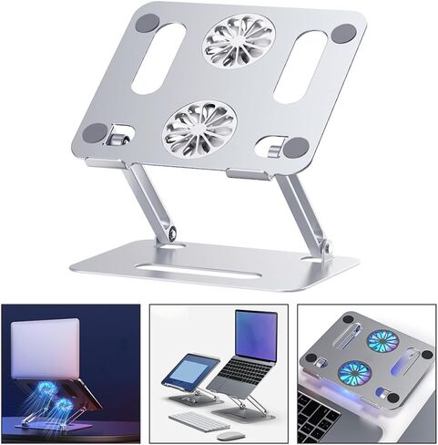 17.3 Inch Aluminum Alloy Laptop Cooling Pad Ventilated Support in Kuwait