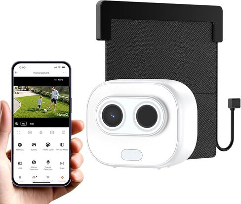 Solar Window Security Camera, Indoor Cam with Rechargeable Battery in Kuwait