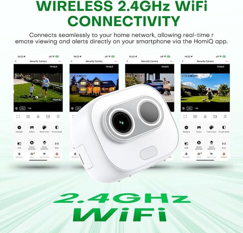 Solar Window Security Camera, Indoor Cam with Rechargeable Battery in Kuwait