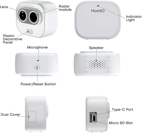 Solar Window Security Camera, Indoor Cam with Rechargeable Battery in Kuwait