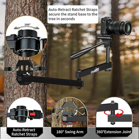 Camera Arm Hunting Tree Mount Tree Stand Camera Holder 360-Degree Extension in Kuwait