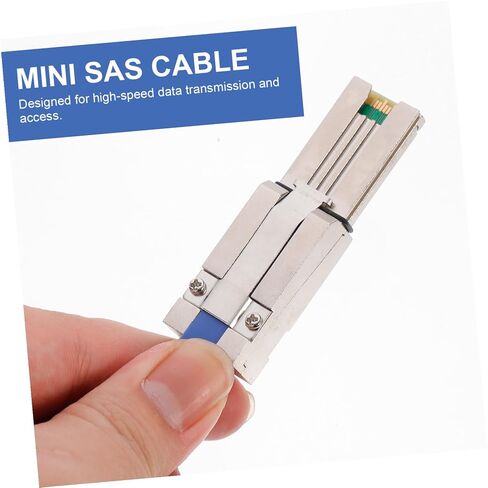 SFF-8088 to SFF-8088 Mini SAS Cable 0.5m Copper Black in Kuwait