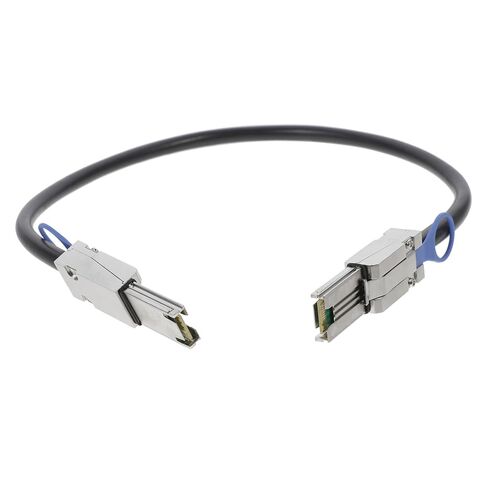 SFF-8088 to SFF-8088 Mini SAS Cable 0.5m Copper Black in Kuwait