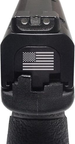 NDZ Performance Rear Slide Cover Plate for Smith & Wesson M&P M2.0 Full Size & Compact 9MM .40 S&W .357 Sig .45 ACP Laser Engraved Aluminum in Black - Choose Your Design in Kuwait
