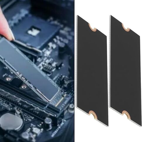ECSiNG 4 Pack M.2 2230 to 2280 SSD Extension Mounting Bracket Kit Compatible with M.2 2280 NVMe SATA Motherboards in Kuwait