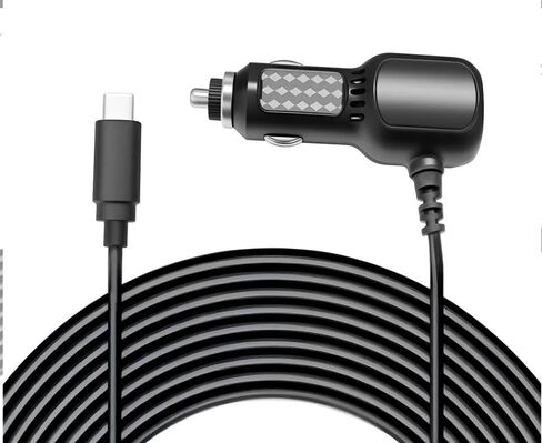 14.8ft Dash Cam Car Charger, 5V/3A, Compatible with TERUNSOUL Dash Cams in Kuwait