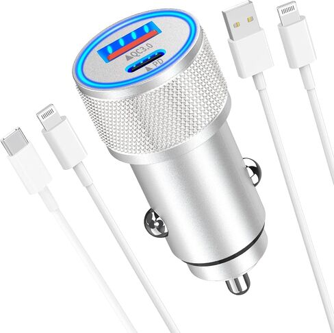 48W Dual Port USB C Power Delivery All Metal Car Adapter in Kuwait