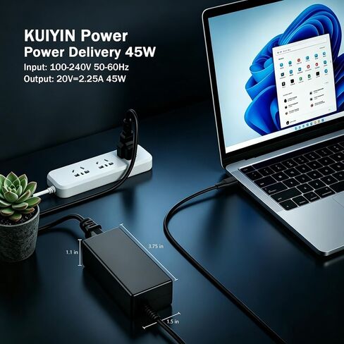 Universal Chromebook 45W USB Type C Laptop Charger in Kuwait