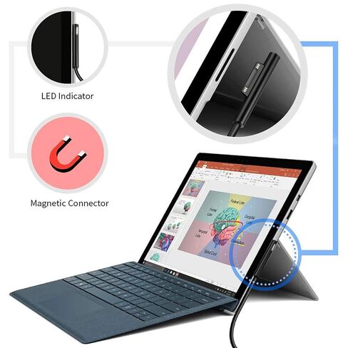 Sisyphy Surface Connect to USB-C Charging Cable for Surface Pro, 8in Nylon in Kuwait