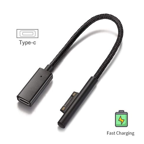 Sisyphy Surface Connect to USB-C Charging Cable for Surface Pro, 8in Nylon in Kuwait