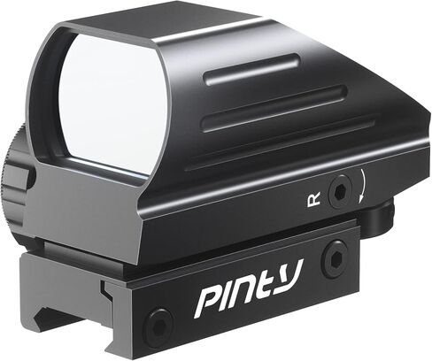 PINTY Reflex Sight, Red Green Dot Sight with Multiple Reticles, Waterproof and Shockproof, Compatible with Picatinny Weaver Rail, Pistol and Rifle in Kuwait