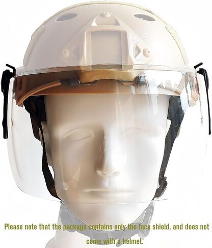 Tactical Clear Face Shield Visor for Airsoft MICH Fast Helmet in Kuwait