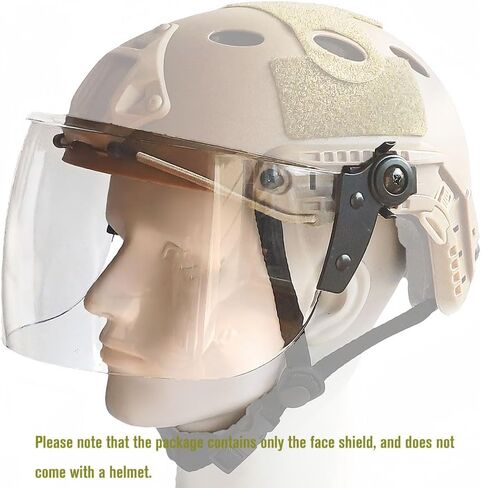 Tactical Clear Face Shield Visor for Airsoft MICH Fast Helmet in Kuwait