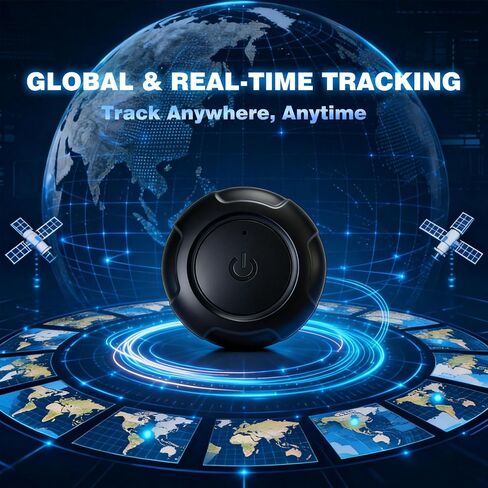 GPS Tracker for Vehicles,Car GPS Tracker Portable Real Time Magnetic GPS Tracking Device, Full Global Coverage Location Tracker for Car,kids,dogs,Trucks/Person. No Subscription Required/No Monthly Fee in Kuwait