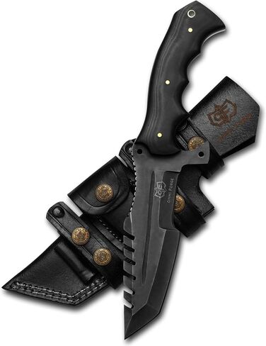 Handmade Tracker Hunting Knife Full Tang with Leather Sheath-Best for Camping & Outdoor Gear Best For Men Gift in Kuwait