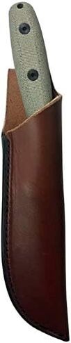 ESEE RB3 Reuben Bolieu Fixed Blade Survival Knife, Leather Sheath, Made In USA (Black Oxide Finish, Brown Leather Sheath (Right)) in Kuwait