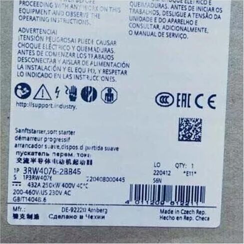 SMOCONE 3RW4076-2BB45 3RW40762BB45 Sealed in Box with One Year Warranty and Fast 3RW4076-2BB45 in Kuwait