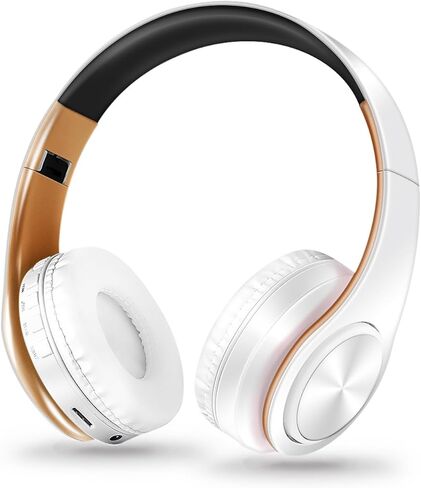 RAT TAIL Wireless Headphones Over Ear 6 EQ Modes (Black Rose Gold) in Kuwait