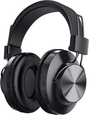 Bluetooth 5.0 Over- Ear Wireless Headphones 30 Hours Battery, FM Radio, MP3 Player, Micro SD/TF with 40mm Deep Bass Drivers, Premium Microphone Built-in Headset, Foldable, Comfortable, Mowing in Kuwait
