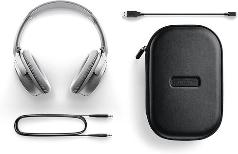 Bose QuietComfort 35 (Series I) Wireless Noise Cancelling Headphones - Silver (Renewed) in Kuwait