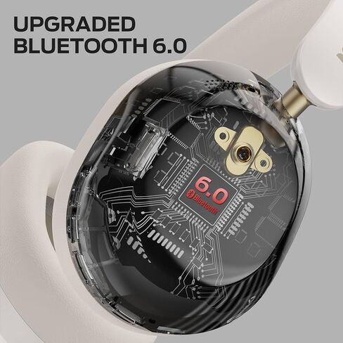 Monster Persona 6th ANC Active Noise Cancelling Headphones, Wireless Bluetooth Headphones Over Ear with HiFi Stereo Audio, 60H Playtime, Bluetooth 6.0, 3 EQ Modes for Travel Work, White in Kuwait