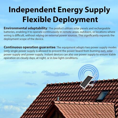 Solar WiFi Extender Outdoor, Solar Powered WiFi Extender Signal Booster with 4 Antennas, Solar WiFi Repeater for Garden, Farm & Ranch, 15W Solar Panel, IP66 Waterproof, 26000mAh Battery in Kuwait