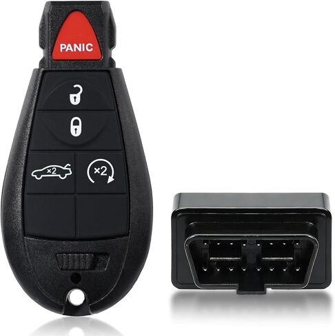 MechanMagic DIY Key Fob Replacement Kit Fits for Dodge Challenger 2008-2011 2012-2014 Charger Durango 2009-2013 Magnum Chrysler 300 2008-2010 Jeep Grand Cherokee Keyless Entry Remote Control IYZ-C01C in Kuwait