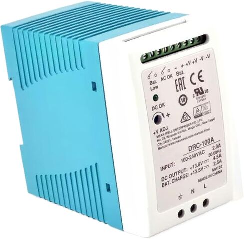 DRC-100A 100W 13.8V 4.5A Single Output Enclosed AC-DC Power Supply with Battery Charger & UPS Function, for Security Systems, UL Certified in Kuwait