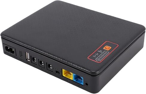 Aramox Mini UPS DC 16000mAh, Rechargeable Power Supply for Routers Security Cameras, 18W Output, Compact Design for Home and Office Use (US Plug) in Kuwait