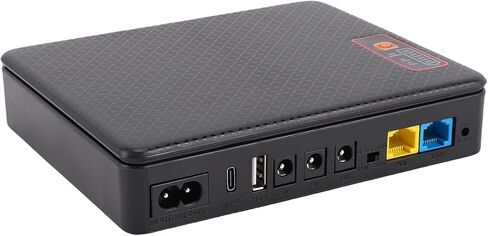 Aramox Mini UPS DC 16000mAh, Rechargeable Power Supply for Routers Security Cameras, 18W Output, Compact Design for Home and Office Use (US Plug) in Kuwait