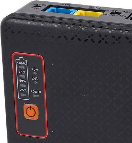 Aramox Mini UPS DC 16000mAh, Rechargeable Power Supply for Routers Security Cameras, 18W Output, Compact Design for Home and Office Use (US Plug) in Kuwait
