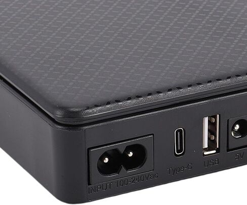 Aramox Mini UPS DC 16000mAh, Rechargeable Power Supply for Routers Security Cameras, 18W Output, Compact Design for Home and Office Use (US Plug) in Kuwait
