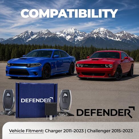 Defender Anti-Theft Intelligent Kill Switch Immobilizer for 2011-2023 Dodge Charger & 2015-2023 Dodge Challenger - Remote-Controlled Engine Disabler (2011-2023 Charger & 2015-2023 Challenger) in Kuwait