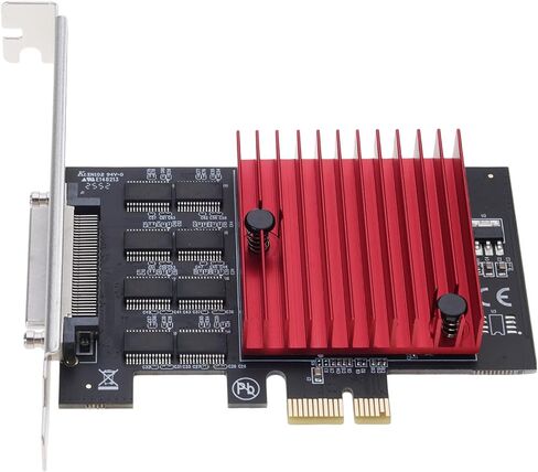 PCIe to 8 Port RS232 Expansion Card, Low Profile Bracket, Multi-Port Adapter for Industrial Control and Printer Connection in Kuwait