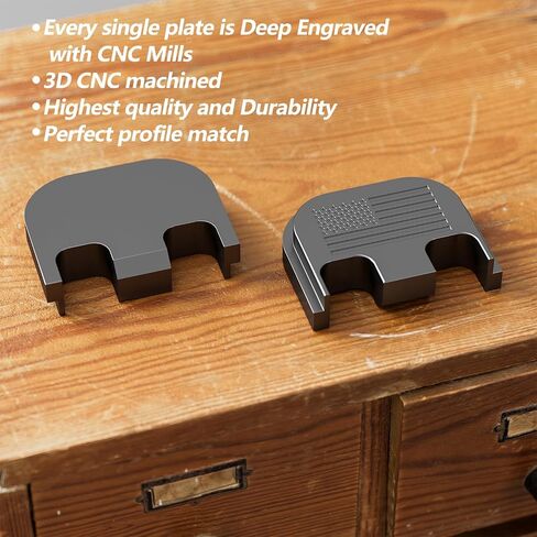Slide/Upper Cover Back Plate Fits for Glock Gen 1-5 Models G17-G41, G45 (Black) in Kuwait