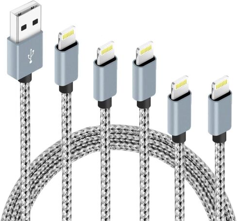 5Pack [MFi Certified] iPhone Charger 3/3/6/6/10FT iPhone Charger Cord High Speed USB Cable Compatible iPhone14/13/12/11 Pro Max/XS MAX/XR/XS/X/8 in Kuwait
