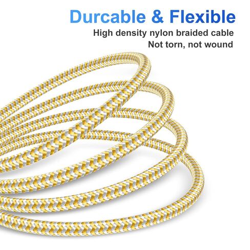 iPhone Charger 4Pack 7inch, [Apple MFi Certified] Short Lightning Cable 7inch, iPhone Charging Cord Fast Charging Cable for iPhone 13 12 Pro Max Mini 11 Pro XS XR X 10 8 7 Plus 6s 6 SE iPad iPod-Gold in Kuwait
