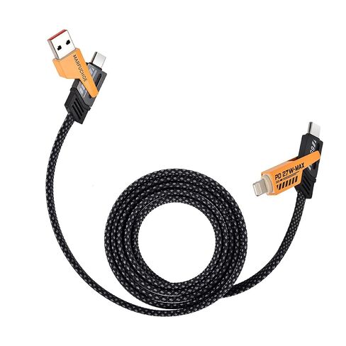 4 in 1 Fast Charging Cable 65W,USB C Charging Cable,4-in-1 USB Multi Charging Cable Adapter,Multiple Phone Charger Cord for iPhone 17-16 15 Pro Max 12 10 ipad Samsung Galaxy Android Tablet PC in Kuwait
